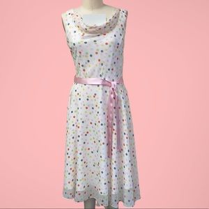 Spenser Jeremy Polka Dot Silk Dress